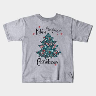 Christmas tree Holiday Candy Cane Snowflake Kids T-Shirt